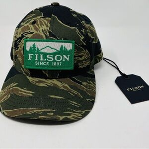 Filson Logger Cap - New With Tags - Tiger Camo/ Scenic Patch OSFA